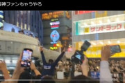 阪神優勝で道頓堀にダイブする人､やっぱりいた