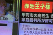 【画像】 母親さん、「王子様」とキラキラネームをつけた息子が改名したことを知り大泣きで責め立てる