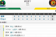 セ･リーグ S3-5T[8/8]　大山反撃打･原口同点打･北條決勝打に近本1発！阪神連敗脱出！！