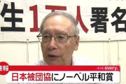 日本の『被爆者の全国組織』がノーベル平和賞を受賞！佐藤栄作以来50年ぶりの受賞