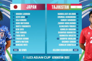 ◆U23亜杯◆D組3節 日本×タジキスタン 日本松木先制佐藤追加点、中島トドメで3-0で勝利！GL２位で突破