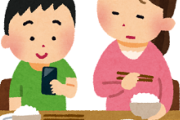 食事中スマホいじるのは行儀「悪い？」「悪くない？」