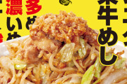 店舗限定販売で話題になった二郎系ラーメンインスパイアの松屋『ニンニク野菜牛めし』が4月8日から全国発売ｷﾀ――――(ﾟ∀ﾟ)――――!!