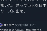 河野太郎「俺はCSは嫌いだ。黙って巨人を日本シリーズに出せ。」