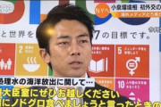記者「処理水の排水についての話を…」小泉進次郎「ノドグロの話ですか？」