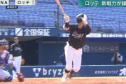 GIF画像　昨日、中継なしで見れなかったロッテ福田のホームラン！！（報ステプロ野球ニュース）