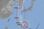 台風10号、戦後最大級に発達する可能性　最大瞬間風速85メートル（時速306キロ）予想
