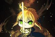【FGO】ミニなセイバーさんイラスト！！　小さくなっても迫力あります！