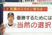 【阪神】田尾「佐藤スタメン落ちは優勝するためには当然の選択」