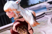 【FF14】ポニテ髪型が最強すぎるしメッシュが綺麗に見えて可愛い！おしゃれ装備「アラミガン・リセ・コスチュームセット」が大人気！