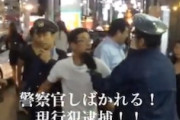 【丸岩】警察官の顔面を殴ってしまう酔っぱらいが撮影されるｗｗｗｗｗ