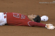 大谷翔平、またベースから足が離れて盗塁失敗