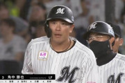 ロッテ角中勝也(36) 打率.288(153-44) 7本 33打点 OPS.844