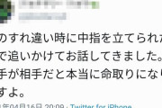 イキリバイクオタク、車に中指を立てられ追いかけるｗｗｗｗｗｗｗ