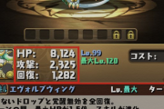 【パズドラ】ゼルクレア、素の回復ステ1.6倍に加えて全パラ1.5倍はやりすぎwwwww