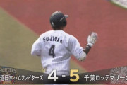 GIF画像　藤岡覚醒！2試合連続2ランホームラン！ロッテが逆転！！