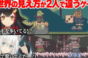 【ホロライブ】ポルカとルーナが遊んでるねゲーム面白いなお互いに見えてる画面違うとか