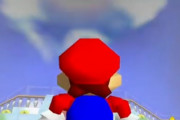 マリオ64のはねスイッチの場所、自力で気付くのは不可能な模様