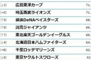 プロ野球12球団ファン、サービス満足度が発表