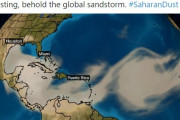 【サンドストーム】サハラ砂漠の砂嵐が「8000km」も横断してアメリカ南東部へ到達！健康被害のおそれあり