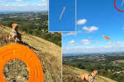【イギリス】犬とフライングディスク遊びしていた男性が偶然「UFO」を撮影