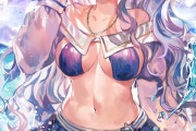 【FGO】riokaさんの水着アナスタシアイラスト！！　キラキラしてとてもきれいです！
