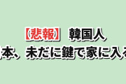 【悲報】韓国人「日本は未だに鍵で家に入るらしい…」