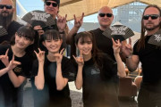 BABYMETALとDisturbed、Amon Amarthのバックステージショット