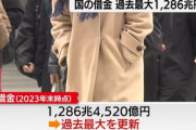 財務省｢2023年末時点での国の借金､過去最大の1286兆円です｣