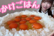 【画像】大食いタレント・もえのあずきさん(32)、とんでもない「卵かけごはん」を食べる