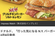 【画像】マクドナルド新作バーガー食いたいか？