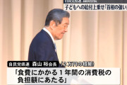 自民森山幹事長「2万円給付は食費の消費税負担が根拠」