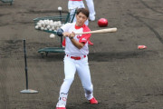 カープ西川龍馬、2軍由宇で練習復帰！
