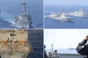 【画像あり】米海軍と海上自衛隊、東シナ海で日米共同訓練を実施