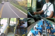 バス運転手の神回避。見事な反応で乗客たちの命を救った運転手GJ動画。