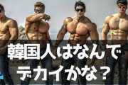 イケメン細マッチョ率が判明。日本男子13％。中国男子19％。韓国男子76％。