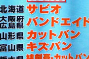 北海道「サビオある？」関東「え？なんて？」