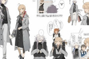 【FGO】私服のマーリン＆アルトリアイラスト！！　現代を楽しむ二人良いですね！