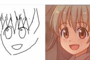 【絵師死亡】スケッチからイラストを自動生成する技術が凄すぎるｗｗｗｗｗｗ