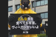 【画像】今度はヴィーガン団体PETA、経産省前でドン引きパフォーマンスｗｗｗｗ
