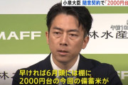 【朗報】小泉農水相が表明、コメの価格 「２０００円台で棚に並ぶようにする」