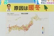 1月なのに花粉症の患者急増 早めに花粉症対策を