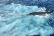 本物なら米海軍もショック、着艦失敗で海に落ちたF-35Cらしき写真が出回る