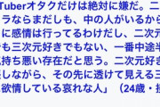 若者「バチャ豚が一番キモい。二次元が好きと言いながらその先の三次元に欲情してる哀れな人々」
