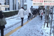【画像】都民さん、雪のせいでカイジの「鉄骨渡り」をさせられてしまうｗｗｗｗ