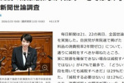 飲食料品の消費税2年間ゼロ､｢財源確保なければすべきではない｣最多の47% ｢どういう手段を用いても減税すべき｣は29%
