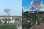 ヘルソンでキノコ雲、ウクライナ軍がロシア軍の車輌修理拠点を破壊か