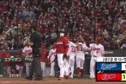 広島カープ猛攻！小園のスリーランで10点目！！！！
