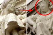 イエスの壁画に続きスペインで文化財復元またも失敗　女性の像がトランプみたいになってしまう