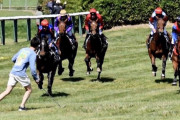 海外競馬であわや大惨事　馬の目前を人が…現地アナ激怒「全くもってふざけた野郎だ!!」